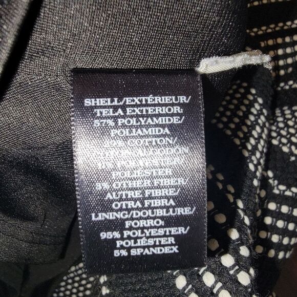 Ann Taylor Black and white sleeveless a-line dress size 6 - Picture 5 of 5